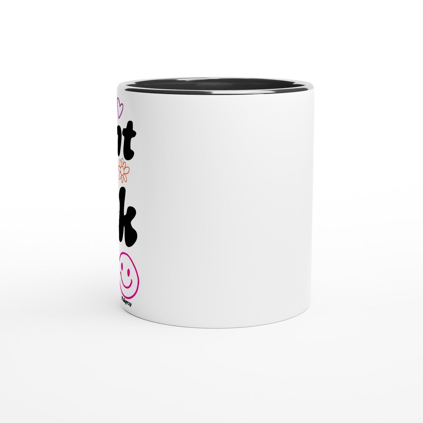 White 11oz Ceramic Mug with Color Inside