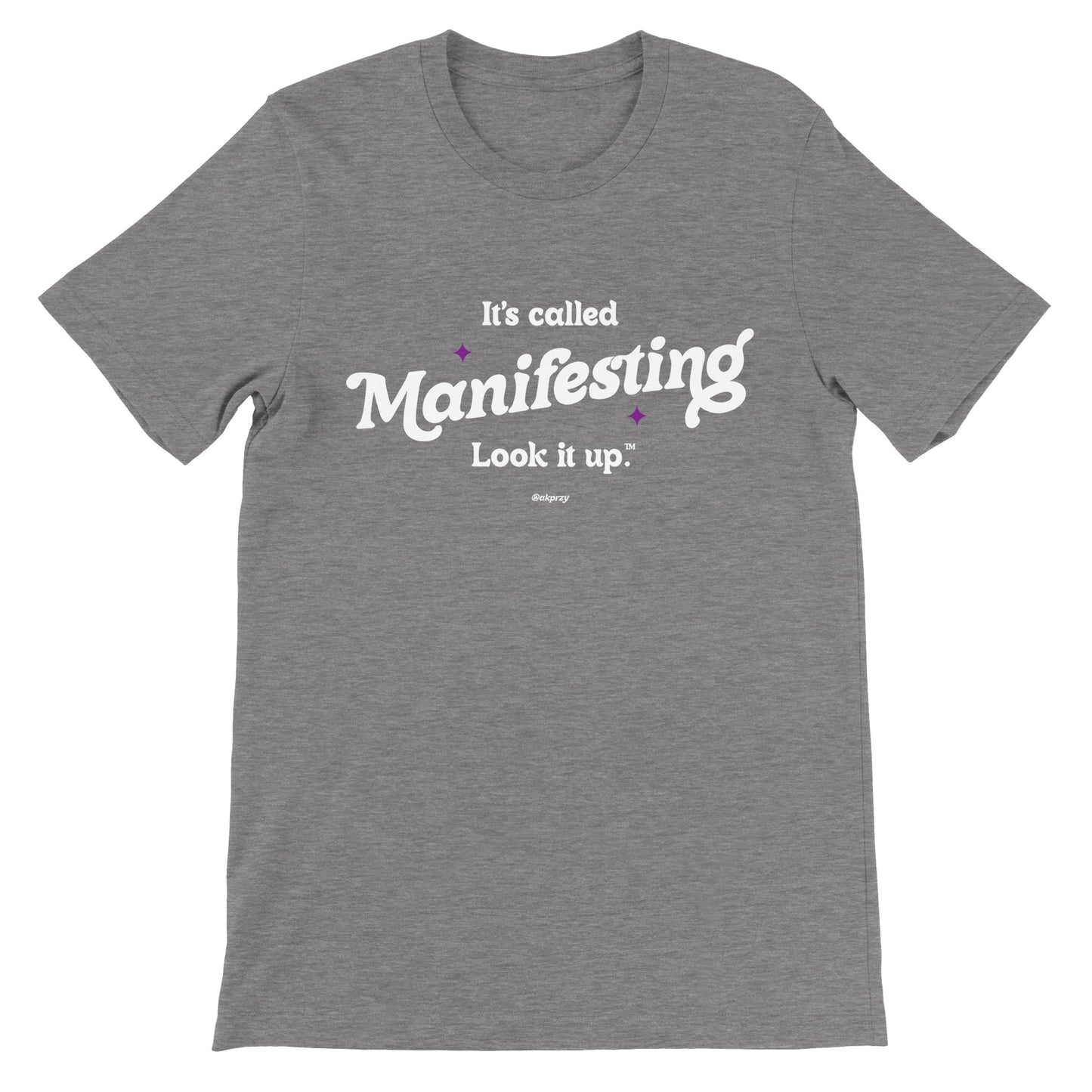Premium Unisex Crewneck T-shirt - Manifesting, Colors