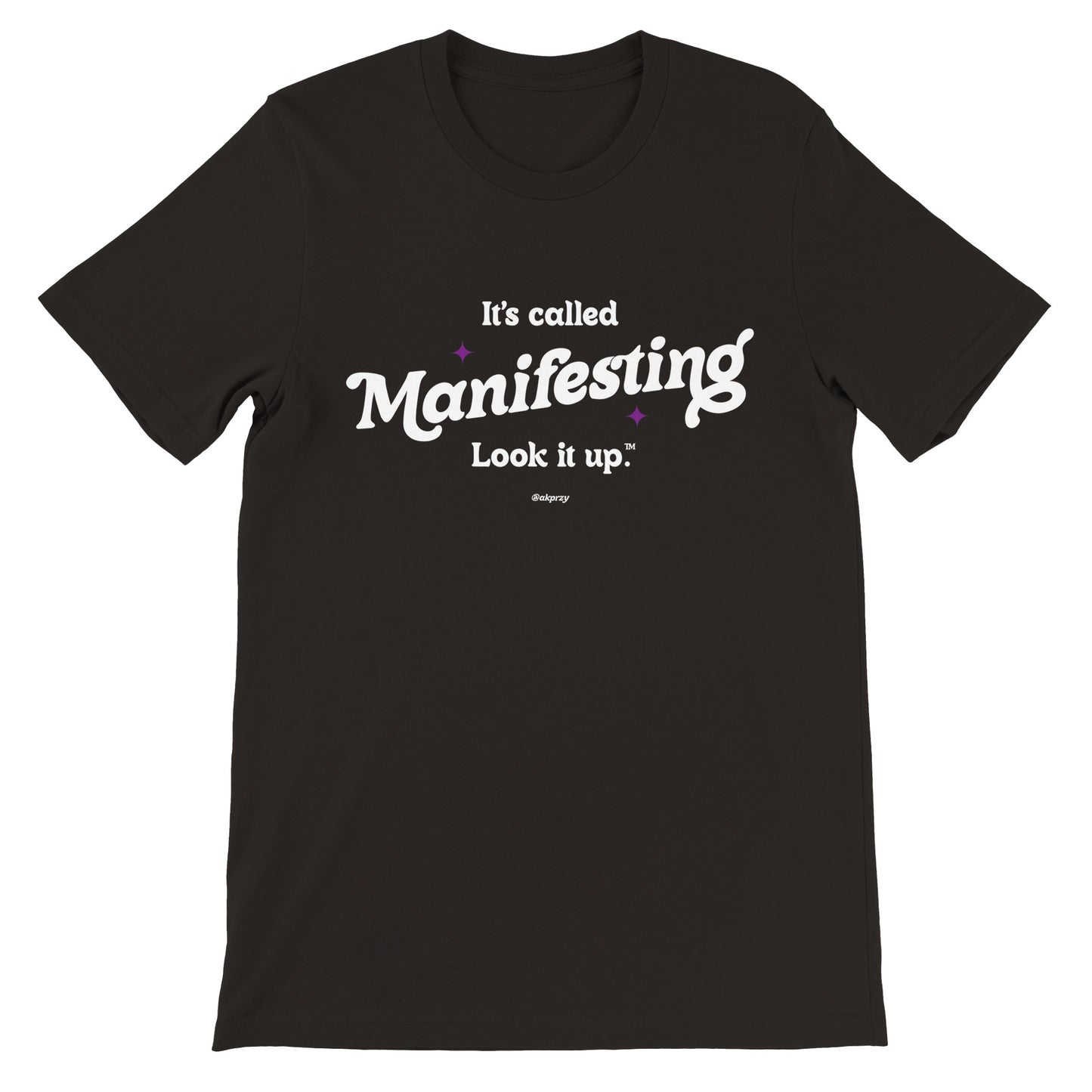 Premium Unisex Crewneck T-shirt - Manifesting, Colors