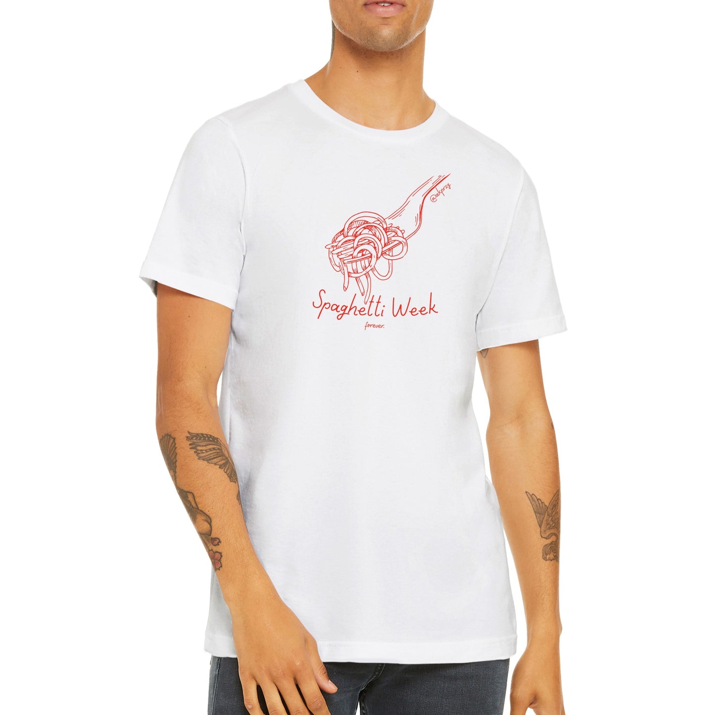 Premium Unisex Crewneck T-shirt - Spaghetti Week