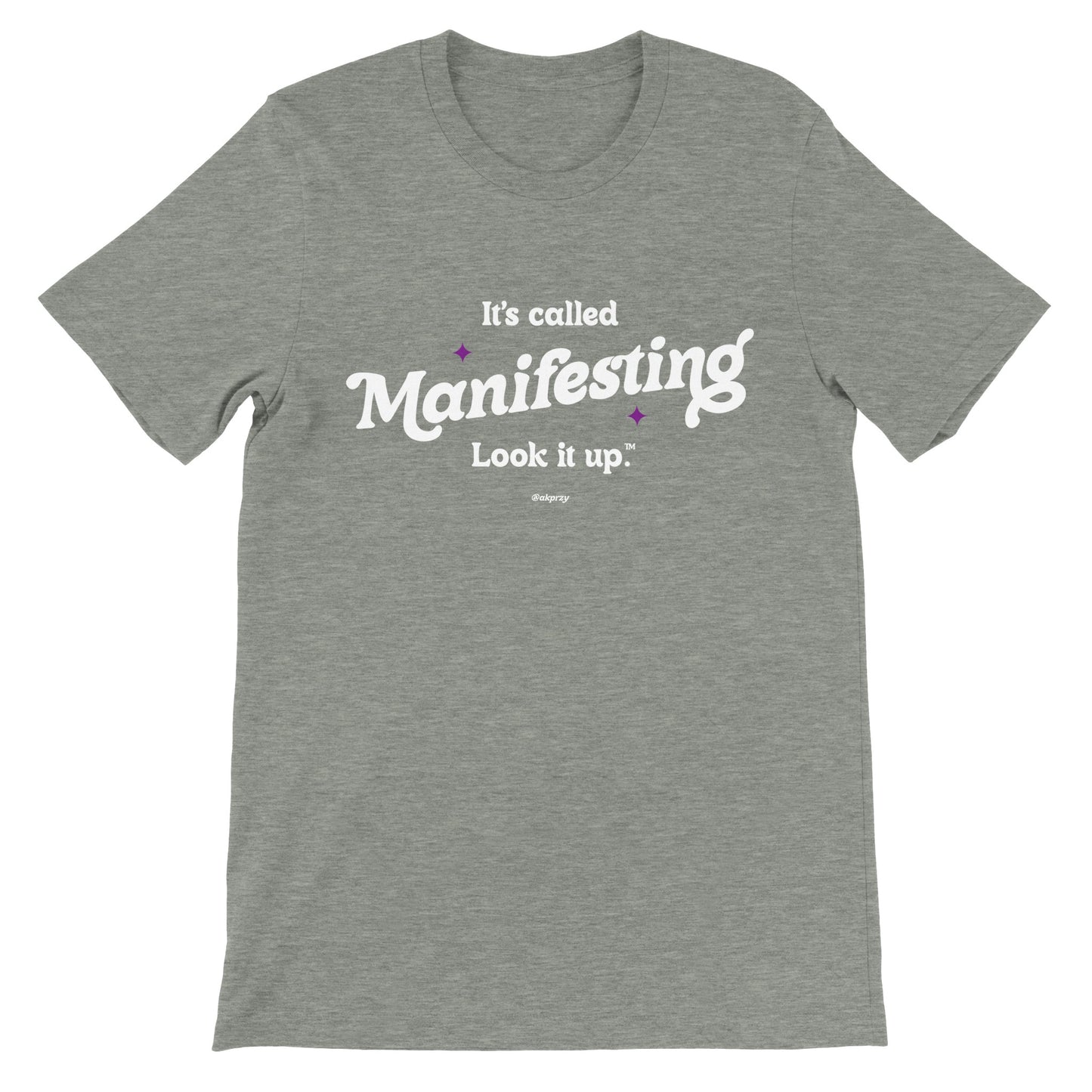 Premium Unisex Crewneck T-shirt - Manifesting, Colors
