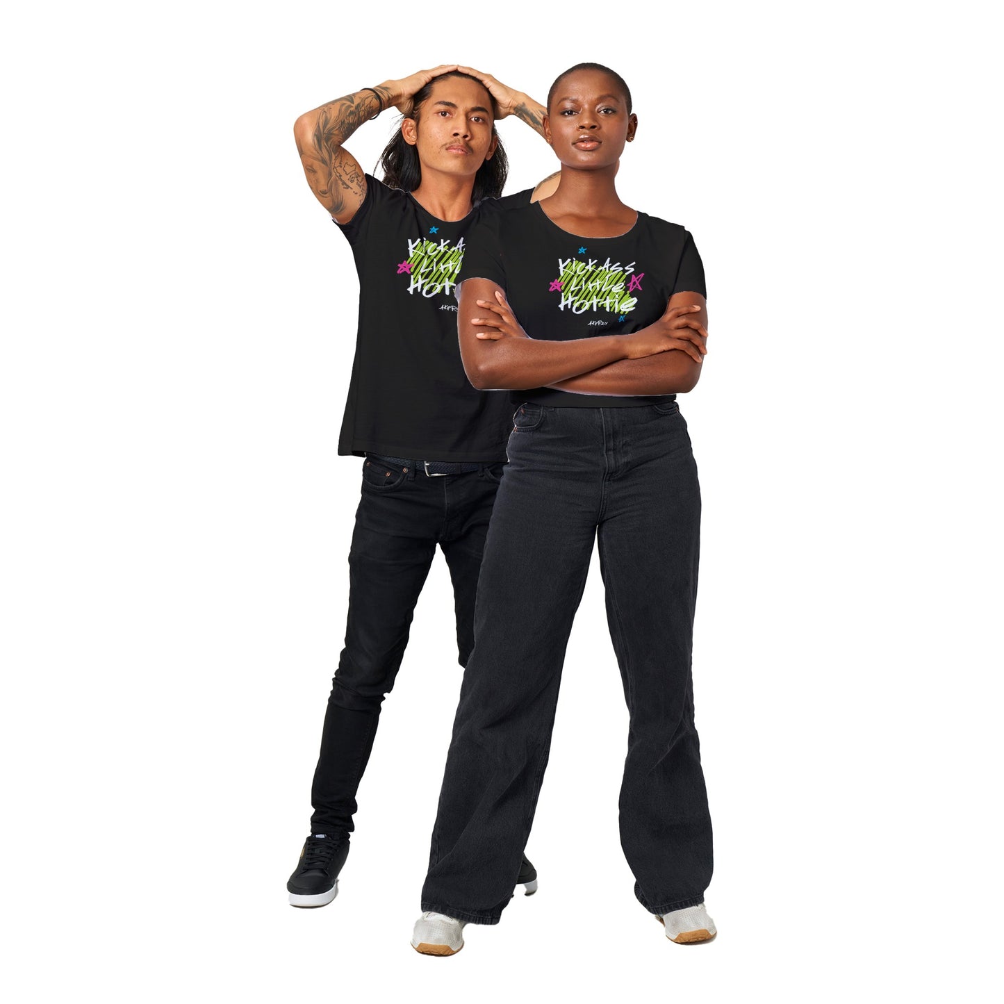 Organic Unisex Crewneck T-shirt - Kickass Little Hottie
